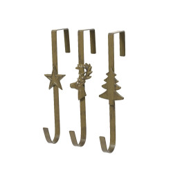 Porte couronne fer brun/brun mele h29cm de Kaemingk - deco de la maison dans K004