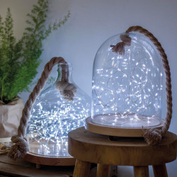 Guirlande 100l argent/blanc froid 4.95m de Kaemingk - deco de la maison dans K004