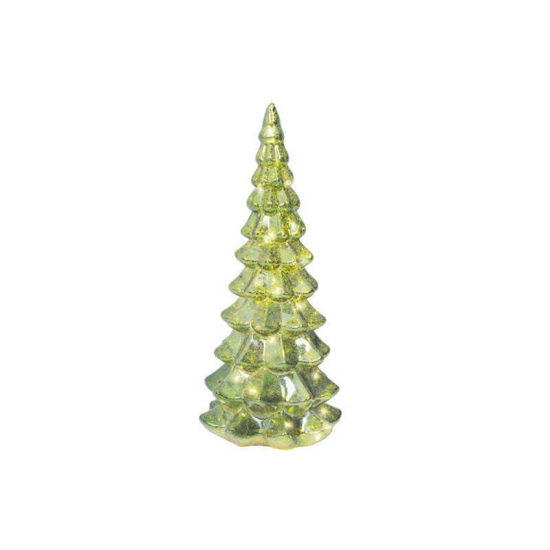 Sapin verre microled 20l vert/blanc chaud de Kaemingk - deco de la maison dans K004