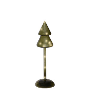Sapin verre microled 15l vert/blanc chaud de Kaemingk - deco de la maison dans K004