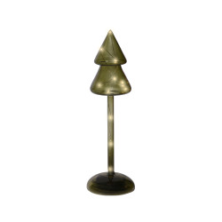 Sapin verre microled 15l vert/blanc chaud de Kaemingk - deco de la maison dans K004