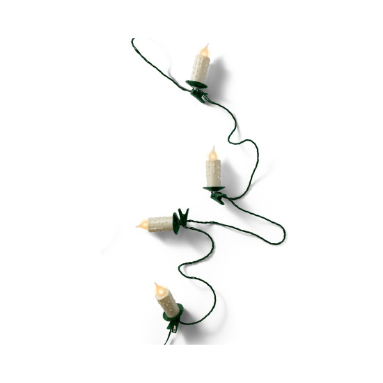 Guirlande bougies 30l vert/blanc 11.60m de Kaemingk - deco de la maison dans K004