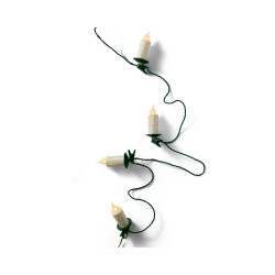 Guirlande bougies 30l vert/blanc 11.60m de Kaemingk - deco de la maison dans K004