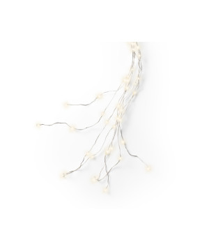 Chute sapin 672l argent/blanc chaud 2.1m de Kaemingk - deco de la maison dans K004
