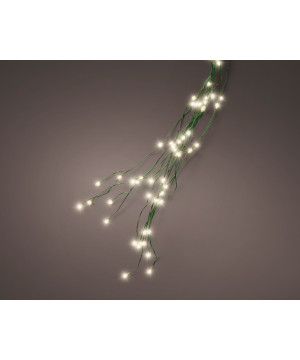 Chute sapin 832l vert/blanc chaud 2.4m de Kaemingk - deco de la maison dans K004
