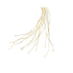 Chute sapin 672l or/blanc chaud/blanc 2.1m de Kaemingk - deco de la maison dans K004