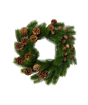 Couronne pinecone p.pin vert d40 de Kaemingk - deco de la maison dans K004