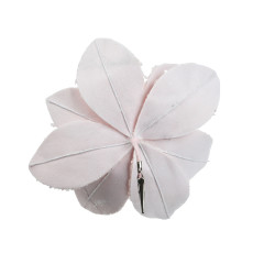 Poinsettia sur clip rose doux d28 de Kaemingk - deco de la maison dans K004