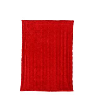 Plaid polyester rouge 130x170cm de Kaemingk - deco de la maison dans K004