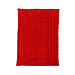 Plaid polyester rouge 130x170cm de Kaemingk - deco de la maison dans K004