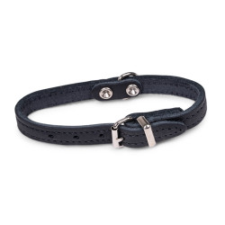 Collier cuir huile noir 60cmx25mm xl de Animalerie Libourne et Bordeaux - Gironde dans V0601