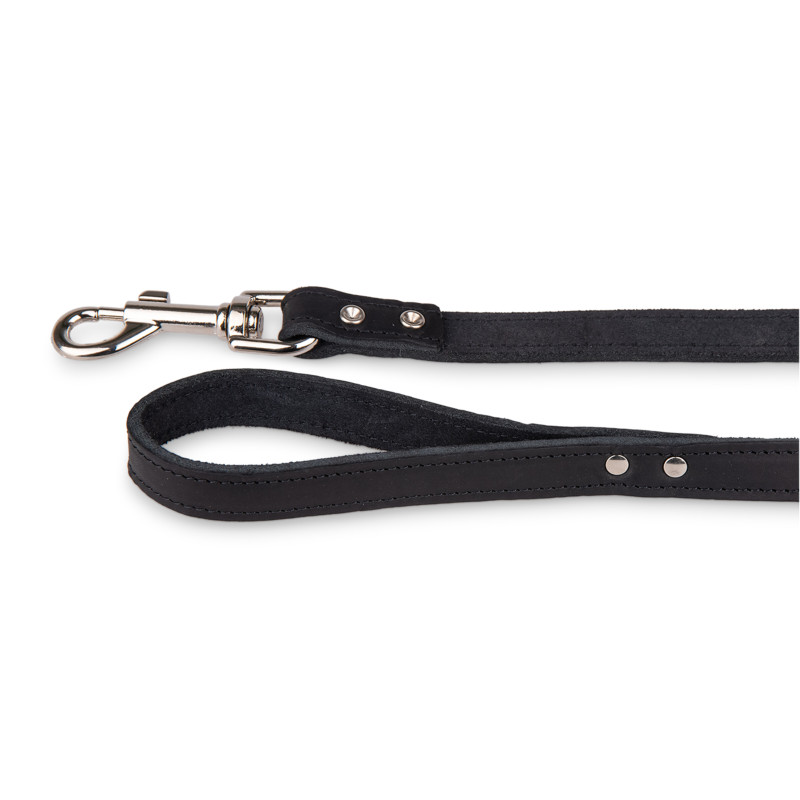 /Laisse cuir huile noir 100cmx18mm m-l de Animalerie Libourne et Bordeaux - Gironde dans Laisses pour chien