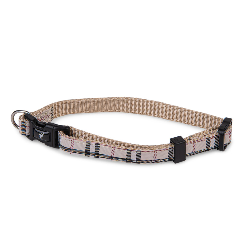 /Collier chien ecossais beige 20-35cmx10mm s de Animalerie Libourne et Bordeaux - Gironde dans Colliers pour chien