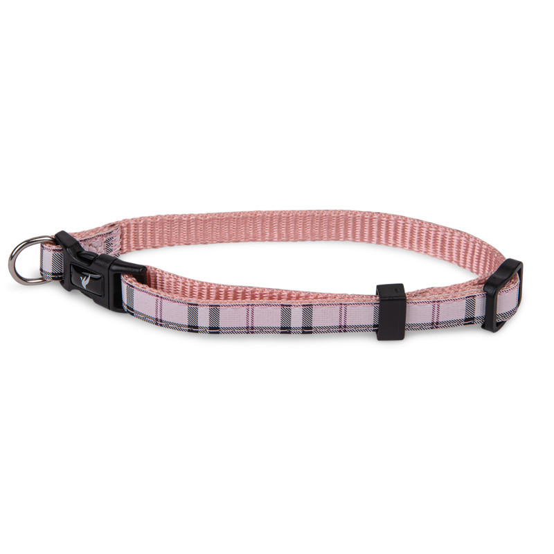 Collier chien ecossais rose 13-20cmx10mm xs de Animalerie Libourne et Bordeaux - Gironde dans V0601