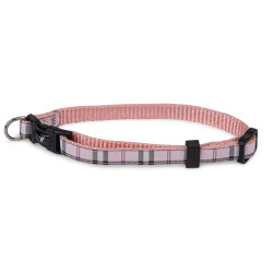 /Collier chien ecossais rose 20-35cmx10mm s de Animalerie Libourne et Bordeaux - Gironde dans Colliers pour chien