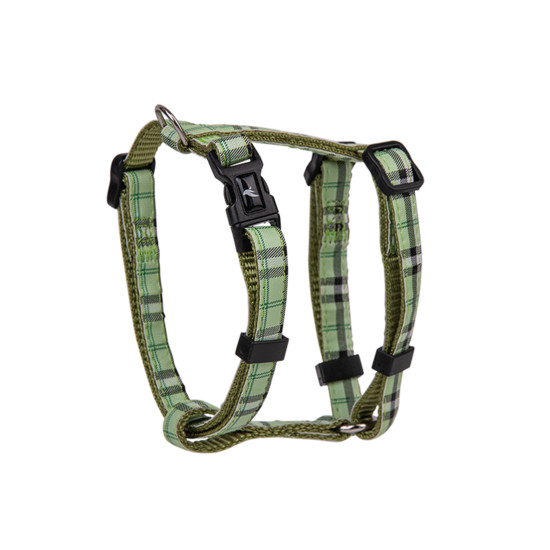 Harnais chien ecossais vert 20-35cmx10mm xs de Animalerie Libourne et Bordeaux - Gironde dans V0601