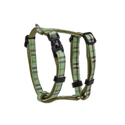 Harnais chien ecossais vert 20-35cmx10mm xs de Animalerie Libourne et Bordeaux - Gironde dans V0601