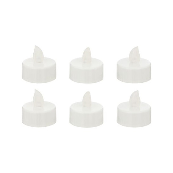 Bougie led cp blanche x6 de J-Line by Jolipa - Déco intérieur dans J033