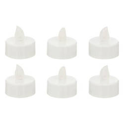 Bougie led cp blanche x6 de J-Line by Jolipa - Déco intérieur dans J033