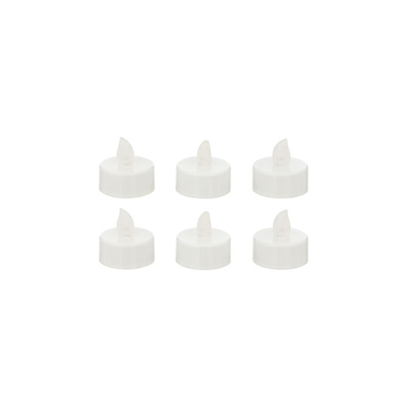 Bougie led cp blanche x6 de J-Line by Jolipa - Déco intérieur dans J033
