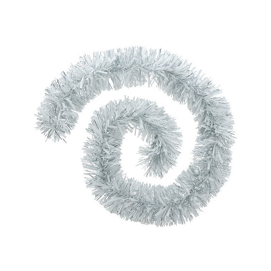 Guirlande boa 2m argent/blanc de J-Line by Jolipa - Déco intérieur dans J033