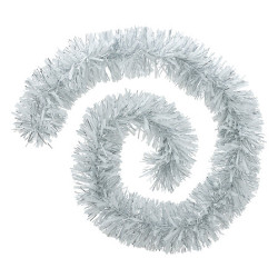 Guirlande boa 2m argent/blanc de J-Line by Jolipa - Déco intérieur dans J033