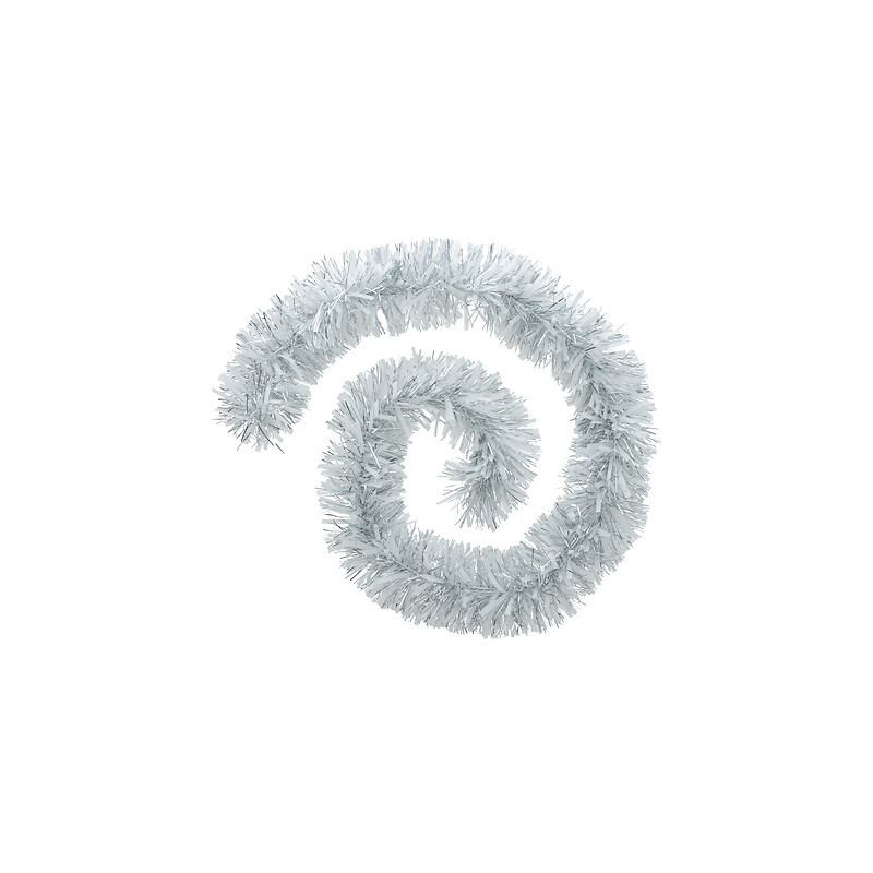 Guirlande boa 2m argent/blanc de J-Line by Jolipa - Déco intérieur dans J033