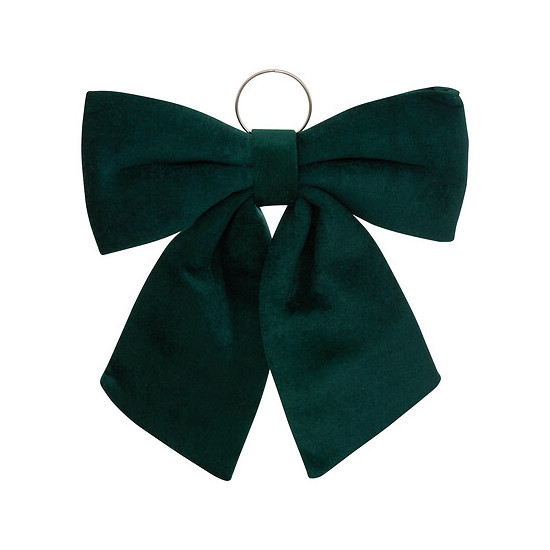 Noeud xxl velours vert 70cm de J-Line by Jolipa - Déco intérieur dans J033