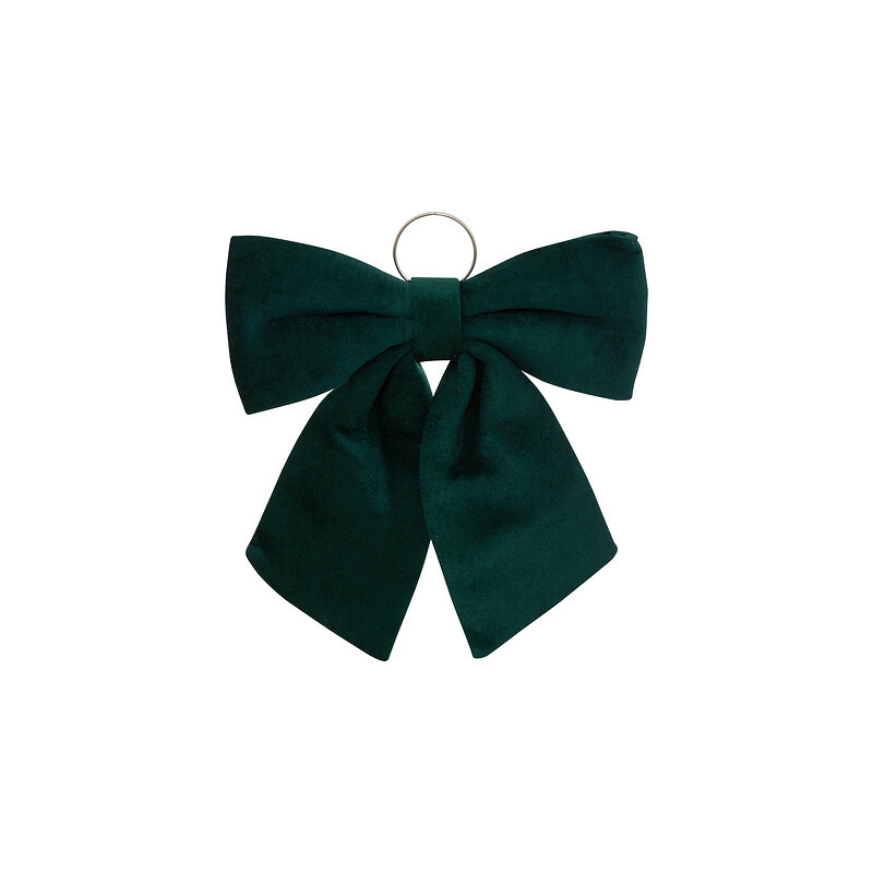 Noeud xxl velours vert 70cm de J-Line by Jolipa - Déco intérieur dans J033