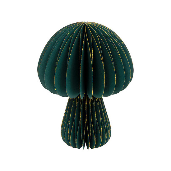 Champignon papier vert h25cm de J-Line by Jolipa - Déco intérieur dans J033