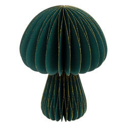 Champignon papier vert h25cm de J-Line by Jolipa - Déco intérieur dans J033