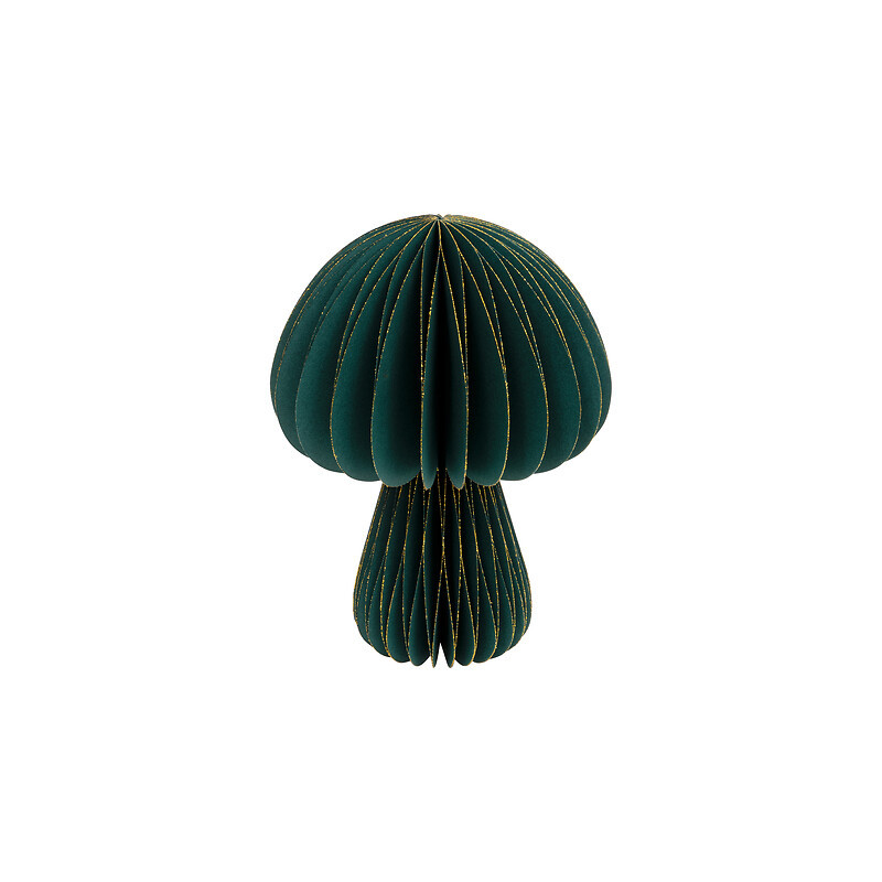 Champignon papier vert h25cm de J-Line by Jolipa - Déco intérieur dans J033