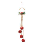 Suspension grelots rouge 55cm de J-Line by Jolipa - Déco intérieur dans J033