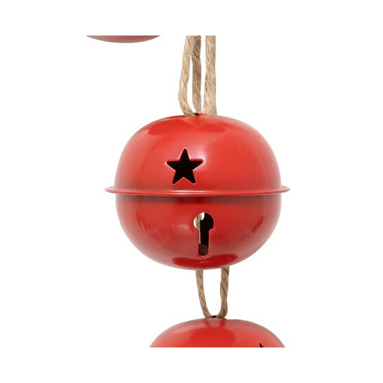 Suspension grelots rouge 55cm de J-Line by Jolipa - Déco intérieur dans J033