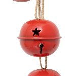 Suspension grelots rouge 55cm de J-Line by Jolipa - Déco intérieur dans J033