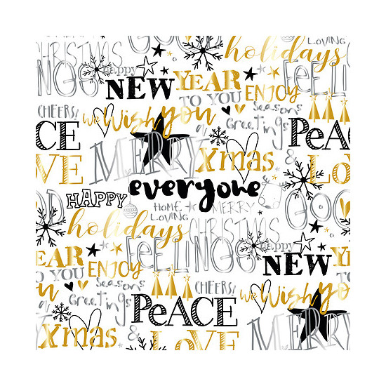 Papier cadeau luxe metallise 2m de J-Line by Jolipa - Déco intérieur dans J033