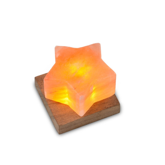 Lampe en cristal de sel led etoile de Herboristerie et Esotérisme à Libourne dans D040