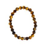 Bracelet oeil de tigre perles rondes 8 mm large de Herboristerie et Esotérisme à Libourne dans D040