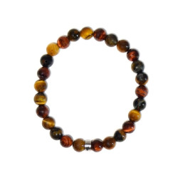 Bracelet oeil de taureau. faucon. tigre 8 mm de Herboristerie et Esotérisme à Libourne dans D040