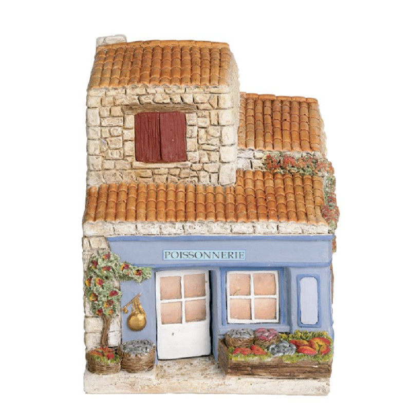 poissonnerie - decor de Santons de Provence Escoffier dans E053