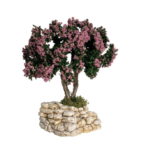 arbre rose - decor de Santons de Provence Escoffier dans E053
