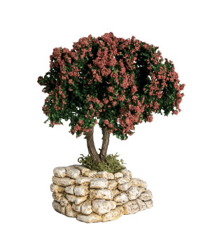 arbre rouge - decor de Santons de Provence Escoffier dans E053