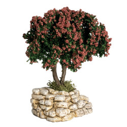 arbre rouge - decor de Santons de Provence Escoffier dans E053