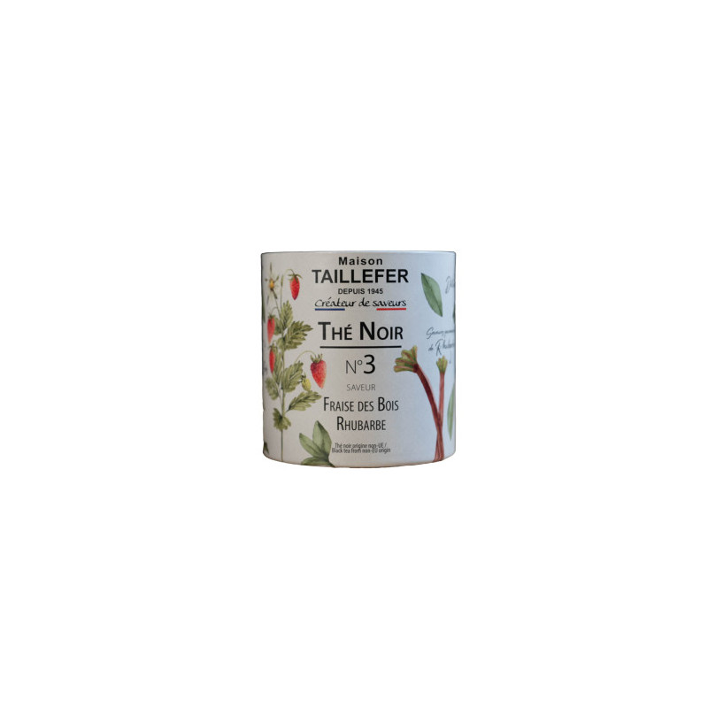THE NOIR FRAISE DES BOIS RHUBARBE 60G N3