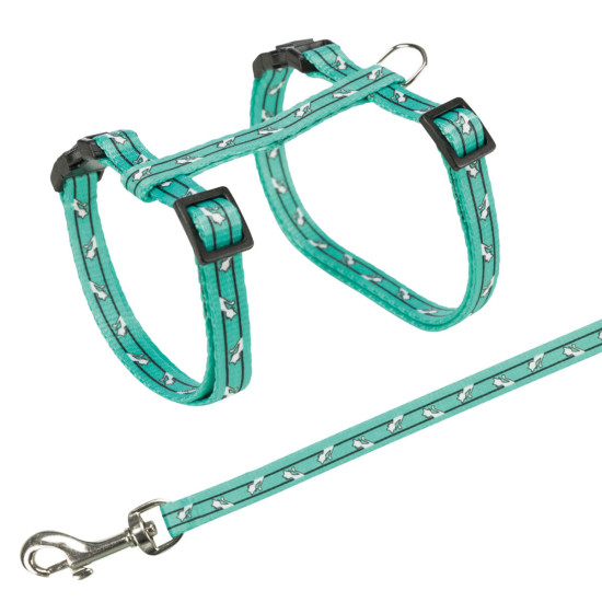Harnais chat laisse. motif chat 1.20 m de Trixie - Produit pour animaux dans T050