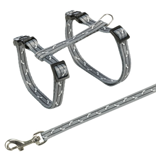 Harnais chat laisse. motif chat 1.20 m de Trixie - Produit pour animaux dans T050