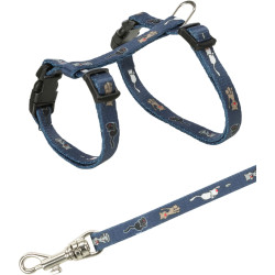 Harnais chaton laisse. motif chat 1.20 m. de Trixie - Produit pour animaux dans T050