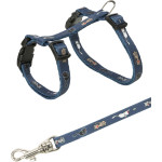 Harnais chaton laisse. motif chat 1.20 m. de Trixie - Produit pour animaux dans T050