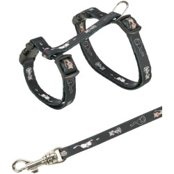 Harnais chaton laisse. motif chat 1.20 m. de Trixie - Produit pour animaux dans T050