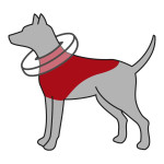 Collerette. gonflable. xxs 14–18cm/6.5cm. bleu de Trixie - Produit pour animaux dans T050